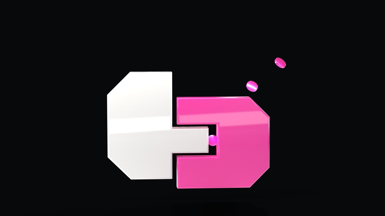 The Latch mark as a physical lock: a dark hook beside a pink catch, with small pink coins dropping into the slot.